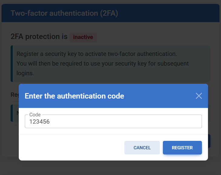Create a passkey