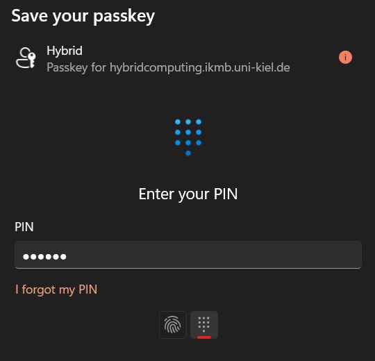 Use your phone/tablet or security key